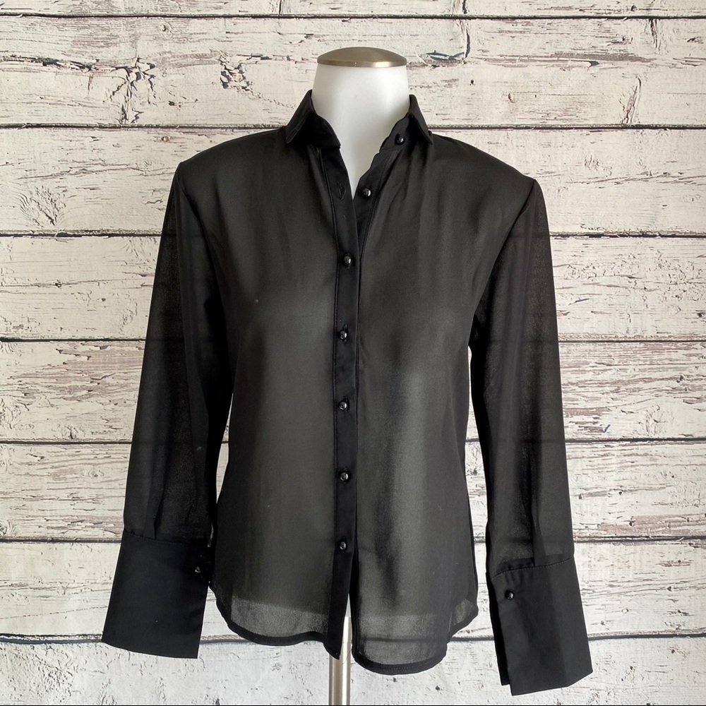 H.Y. home black blouse